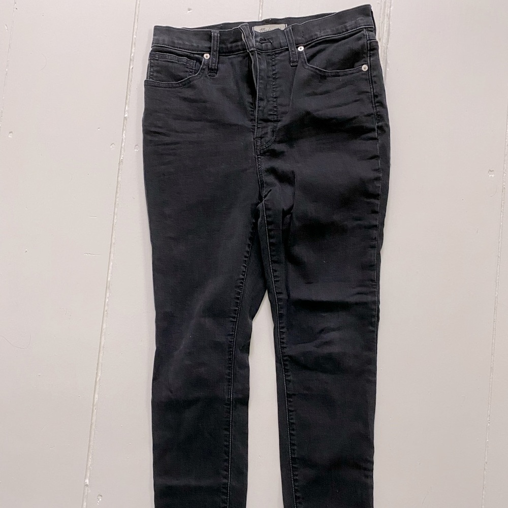 Madewell 11” High Rise Skinny - Black - 28P